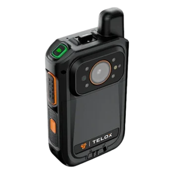 Bodycam 4G LTE / Android 12 / Full HD 1080p / Radio PoC / Pantalla Táctil 2" / IP67 / NFC / GPS + AGPS / Almacenamiento 256 GB