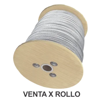 Cable de Retenida / 7 Hilos Trenzados / 3/16 Pulgadas / Carga a Ruptura 1294 kg (2850 lb) / Galvanizado Clase A / Carrete 2000 m (6561.7 ft)