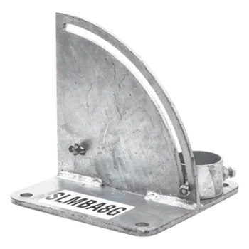Base para Mástil / Ajuste de Ángulo 0° a 60° / Acero Galvanizado / Mástil 1