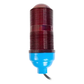 Lámpara de Obstrucción Aeronáutica / Globo Rojo Policarbonato / Base E26/E27 / Luz Fría / Torres Arriostradas y Autosoportadas