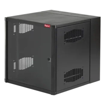 Gabinete de Pared 19 UR / 600mm Ancho (1.97ft) / 637mm Profundidad (2.09ft) / Ventana de Seguridad / Rieles Roscados #10-32