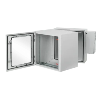 Gabinete Industrial 19" / 36 UR / Doble Puerta Abatible con Ventana / Aire Acondicionado 800 BTU / NEMA 4/12 / IP66 / IK10 / Acero