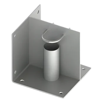 Base de Montaje para Mástil de 2" / Acero Galvanizado / Instalación en Piso o Esquina / Compatible con Mástiles SLM-15