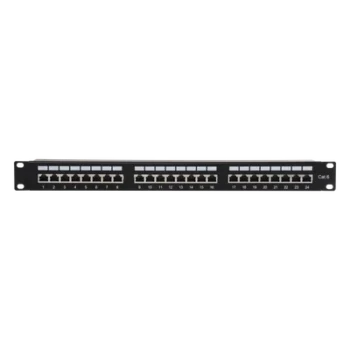 Panel de Parcheo / 24 Puertos / Cat6 / Blindado STP / 1U / 19 Pulgadas