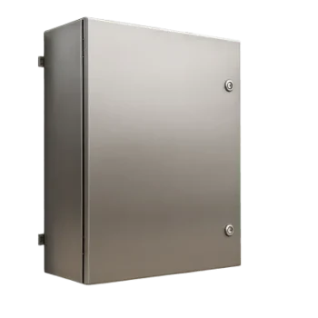 Gabinete IP66 / Acero Inoxidable / 600x600x250 mm (23.6x23.6x9.8 in) / Placa Galvanizada / 50 kg Carga