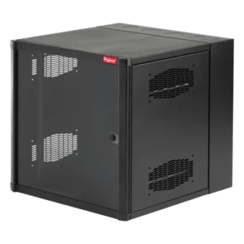 Gabinete de Pared 19in / 12 UR / 600x762 mm / Puerta con Ventana / Carga 113.4 kg / Negro