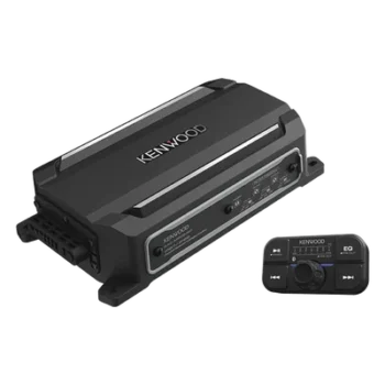 Amplificador Marine Clase D / 4 Canales / 600 W Máxima / Bluetooth / IPX7 Sumergible / Control Remoto / Puenteable 2 Canales