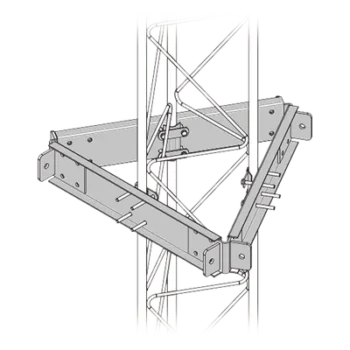 Estabilizador de Torre / 6 Puntos de Sujeción / Acero Galvanizado en Caliente / Antitorsión / Viento Severo / Antenas >1 m