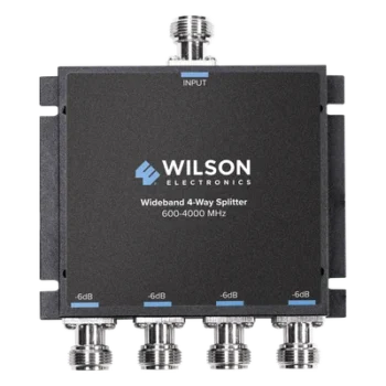 Divisor de potencia / 4 salidas / 50 Ohm / 600-4000 MHz / N-Hembra / -6 dB pérdida por salida