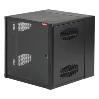 Gabinete de Pared 19 UR / 23.6in Ancho / 30in Profundidad / Ventana de Seguridad / Rieles Roscados #10-32 / Montaje sin Herramientas