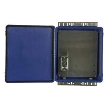 Gabinete de Seguridad para Wireless / NEMA 4X / IP66 / 356 x 305 x 152 mm (14 x 12 x 6 in) / Fibra de Vidrio y Aluminio / Montaje en Poste
