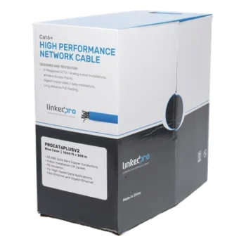 Cable UTP Cat6+ / 305 m (1000 ft) / Calibre 23 AWG / 250 MHz / CM / 100% Cobre / Sin Blindaje / Interior
