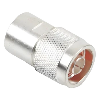 Conector Coaxial N Macho / Compatibilidad RG-8/U, RG-213/U, RG-214 / Conductor AWG-11/13 / Cuerpo Bronce Plateado / Contacto Oro / Aislante Teflón