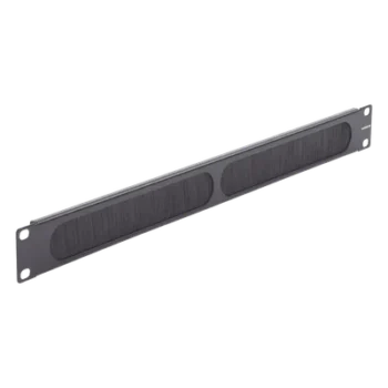 Panel Ciego para Rack 19" / Cepillo de Nylon para Paso de Cables / Aislamiento Térmico / 1UR / Aluminio 0.060" / EIA/TIA-310-E