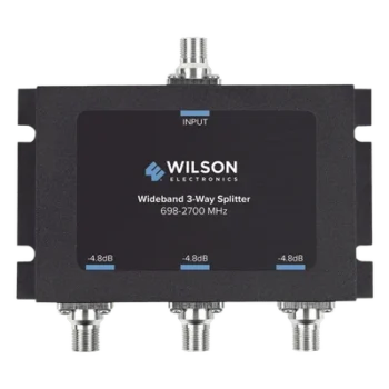 Divisor de Potencia RF / 3 Vías / 75 Ohm / 698-2700 MHz / 4.8 dB Pérdida / Conectores F Hembra