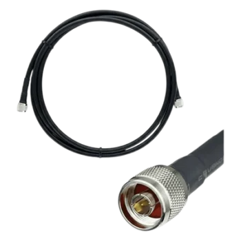 Jumper Coaxial / 3 m (9.84 ft) / LMR400 10.29 mm / N Macho Doble / Blindaje >90 dB / 50 Ohm