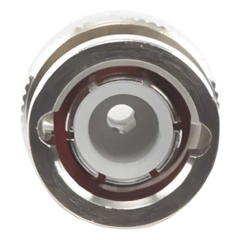 Conector BNC Macho / Anillo Plegable / Bronce Niquelado / Contacto Oro / Para LP-195, LMR-195, RG-58/U, RG-142/U