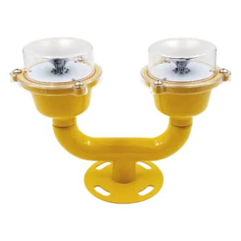 Lámpara de Obstrucción Aeronáutica / Doble LED Rojo / IP65 / 4 Modos de Operación / Bajo Consumo ≤3W / FAA L-810 / -40℃～70℃