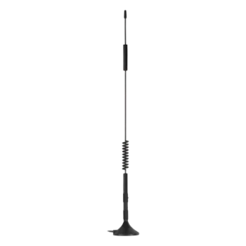 Antena Móvil Magnética / Dual Band 806-894 MHz / 1850-1990 MHz / Ganancia 5.12 dBi / 6.12 dBi / Cable RG-174 3 m (9.8 ft) / SMA Macho