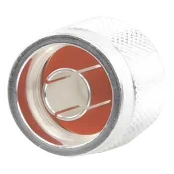 Conector Coaxial N Macho / Anillo Plegable / Bronce Plateado / Contacto Oro / Teflón / RG-8/X, LMR-240, Belden 9258