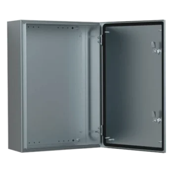 Gabinete Industrial / Acero Inoxidable AISI 304L / IP66 / 500x500x210 mm (19.7x19.7x8.3 in) / Montura Mural / Placa de Montaje 2 mm