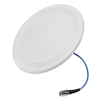 Antena Omnidireccional de Techo Interior / Multibanda 600-6000 MHz / 5 Bandas Celulares y WiFi / Ultra Bajo Perfil 8 mm / Ganancia 4-7 dBi / Cable Plenum 30 cm (11.8 in) / Conector N-Hembra
