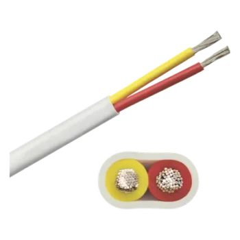Cable Eléctrico Plano Marino / 2 Conductores / Calibre 12 AWG / 100 pies (30.48 m) / 600 V / Cobre Estañado Clase K