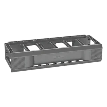 Organizador de Cables Horizontal / Sencillo Frontal / Rack 19in / 2 UR / Montaje sin Herramientas