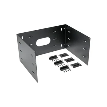 Rack Abierto de Pared con Bisagras / 6 UR / 19 in / Profundidad 401 mm (15.8 in) / Carga 60 lb (27.21 kg) / Acero Negro