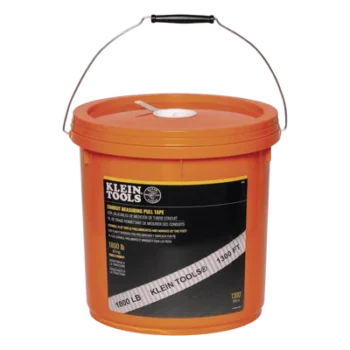Cinta de Tracción Plana Prelubricada / 396 m (1300 pies) / Resistencia 816 kg / Cubeta con Tapa