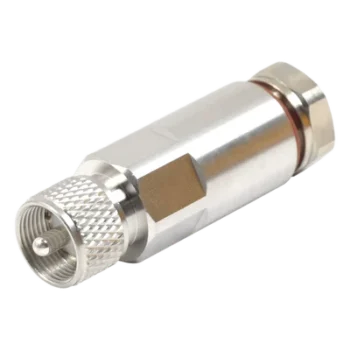 Conector UHF Macho / PL-259 / Cable HELIAX 1/2" / Tipo Rosca / Frecuencia 0-300 MHz / Teflón PTFE