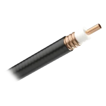 Cable Coaxial Corregido / 7/8 Pulgadas / Pérdida 0.15 dB/m / Doble Blindaje EMI/RFI / Cubierta UV / Conductor Hueco de Cobre