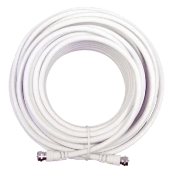 Jumper Coaxial / RG-6 / 15.24 m (50 pies) / 75 Ohm / Conectores F Macho / Uso Interior y Exterior
