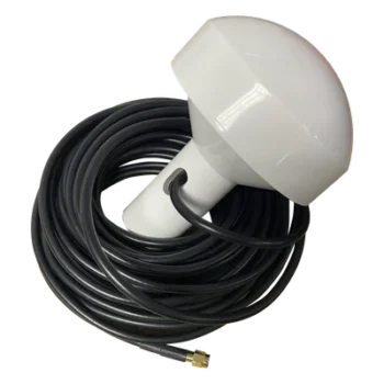 Antena GPS Marina / 1575.42 MHz / Ganancia 28 dBi / Omnidireccional / Cable RG58 10 m (32.8 ft) / Conector SMA Macho / Soporte Rotativo