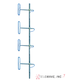 Antena Base VHF / 4 Dipolos / 138-174 MHz / Ganancia 6-9 dB / 16.2 x 3 ft / Resistencia Viento 281 km/h
