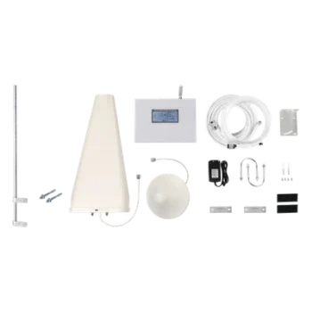 Amplificador de Señal Celular / Triple Banda 850/1900/2100 MHz / Ganancia 70 dB / 2G/3G/4G y VoLTE / Cobertura 2 Espacios