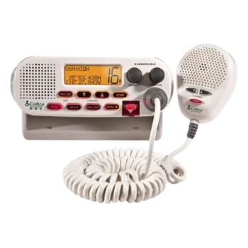 Radio Móvil Marino VHF Clase D / 25 W / 156.050-163.275 MHz / Canales Internacionales, Canadá y EE.UU. / DSC / Dual-Watch / 15.9 cm (6.25 in) Compacto