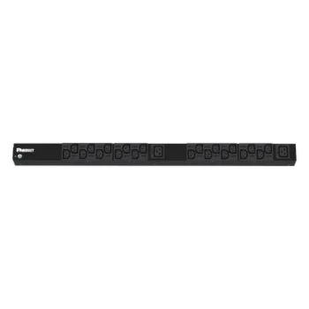PDU Básico para Rack / 120 Vca / 20 A / 20x C13 + 2x C19 / NEMA L5-20P / Vertical 0U / 1.69 x 32.2 x 2.09 in