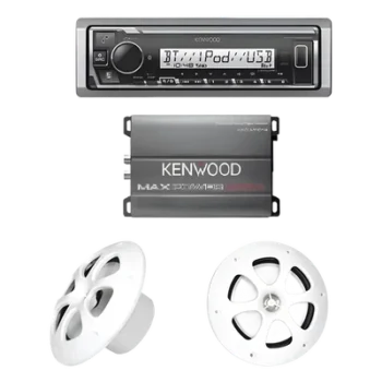 Kit de Audio Marino / Receptor Bluetooth / Amplificador 400W / Bocinas 6.5" (16.5 cm) / 4 Ohms