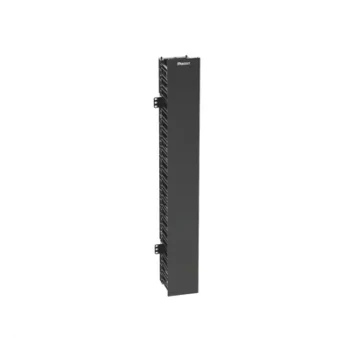 Organizador Vertical de Cable / 22U / 4.9 in Ancho / 131 Cables CAT6 / ABS / ROHS / Montaje Frontal