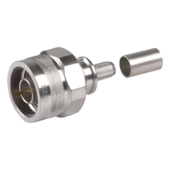 Conector Coaxial N Macho / Plegable / Pin Cautivo / VSWR 1.3 hasta 6 GHz / Para RG8X, LMR240