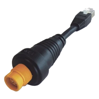 Adaptador Ethernet / RJ45 Estándar / Conector Redondo Amarillo / Compatible NSO evo2 y Zeus2
