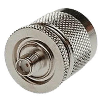 Adaptador RF en Línea / SMA Hembra a N Macho / Cuerpo Bronce Niquelado / Contacto Oro / Aislante Teflón