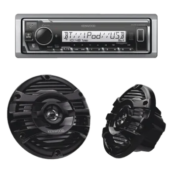 Kit Estéreo Marino / Bluetooth / Bocinas 6.5" / 50 W RMS / Ecualizador 13 Bandas / 3 Salidas Preamp 4.0V