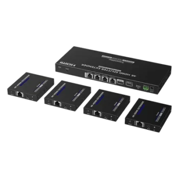 Extensor y Divisor HDMI 1x4 / 4K @ 60 Hz / Hasta 70 m (229.7 ft) / HDR10 / IR Bidireccional / RS232 / PoC