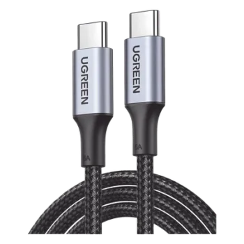 Cable USB-C a USB-C / Carga Rápida 100W / Transferencia 480 Mbps / Nylon Trenzado 3 m (9.8 ft) / Aluminio