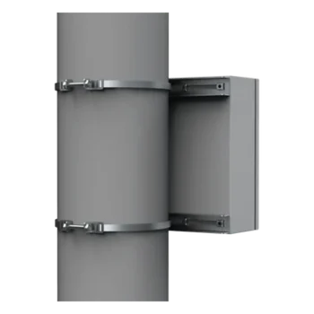 Kit de Fijación para Postes / Acero Galvanizado / Carga 900 N / Poste 80-250 mm / 2 Perfiles