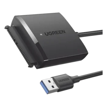 Adaptador USB 3.0 a SATA III / 5 Gbps / UASP y TRIM / HDD y SSD 2.5" y 3.5" / Hasta 12 TB / Cable 50 cm