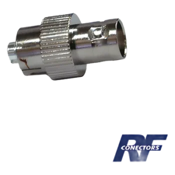 Adaptador de Interconexión / BNC Hembra a Conector-Rosca / Cuerpo Niquelado / Contacto de Plata / Compatible Kenwood e Icom