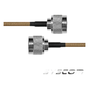 Jumper Coaxial / 30 cm (11.81 pulgadas) / Conectores N Macho a N Macho / Cable RG142 / Entornos Industriales
